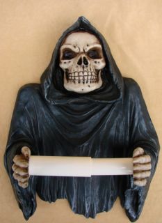 Grim Reaper Der Tod Toilettenpapierhalter Totenschaedel