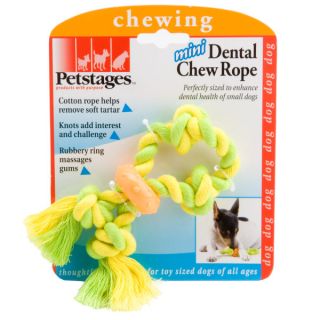 Petstages Mini Dental Chew Rope Dog Toy   Toys   Dog
