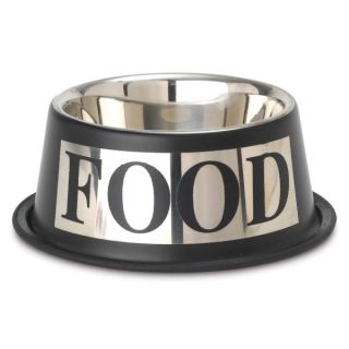 PetRageous Designs Antigua Pet Food Bowl   Stainless Steel   Bowls & Feeding Accessories