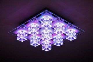 LED Farbwechsel Design Deckenleuchte mit Fernbedienung Deckenlampe
