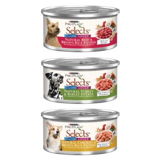 Pro Plan Selects Adult Natural Entres Canned Dog Food   Food   Dog
