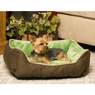 K&H Pet Products Self Warming Lounge Sleeper   Brown/Green