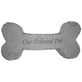 Our Beloved Pet Dog Bone Memorial Stone   Pet Memorials   Dog