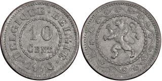 7884 Königreich Belgien 10 Cent 1916