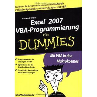Excel 2007 VBA Programmierung für Dummies Erweitern Sie Ihre Excel