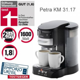 PETRA Kaffee PadAutomat KM 31.17 Padissima 2 3in1 KM31