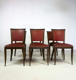original französische art deco Stühle, french art deco chairs