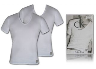 Calvin Klein Unterhemd ck one Shirt V Neck M/5 weiss