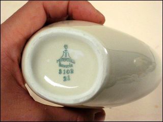 50er Jahre Mitterteich Bavaria Porzellan Vase Lochvase