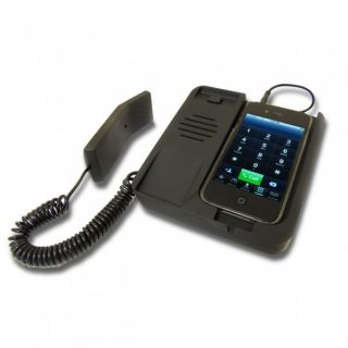iPhone Retro Telefonstation & Lautsprecher für den Schreibtisch