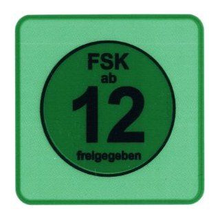 20 Stück FSK 12 Aufkleber / Sticker   FSK ab 12 freigegeben 