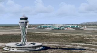 Flight Simulator X   Mega Airport Barcelona Games