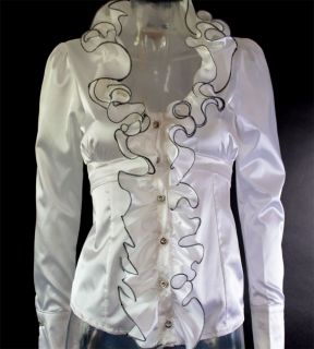 Boutique Mode aus Italien Weiße Bluse Tunika 36 oder 40