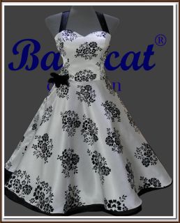 Tanzkleid Vintage Mode Petticoat Rockabilly Partykleid Gr. 44