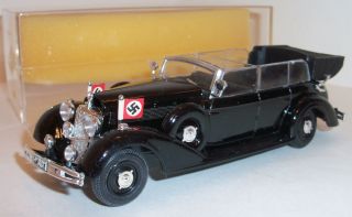 1937 HITLERS Mercedes Car Model by Rio MINT 143 Plastic Box