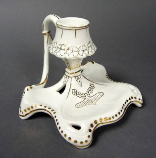 Jugendstil Kerzenständer Porzellan um 1900