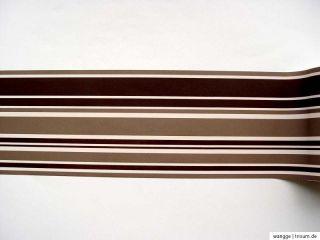 Alkor selbstklebende Bordüre Border 5mx15cm Stripe chocolate dkl