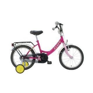 Bärchen 18 zoll Kinderfahrrad mit Stützrädern pink 