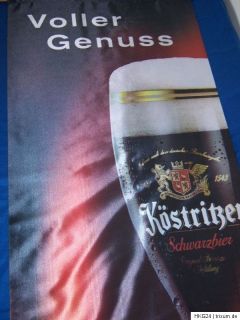 Köstritzer Deko Banner Samtstoff 60 x 120 cm Werbebanner Werbung Bier