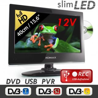 40cm 15,6 LED Fernseher TV + FULL HD + DVB  T  C  S2 + DVD CI USB