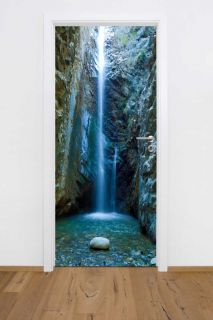 TF49 Wasserfall Türposter Türtapete Tür Poster Wallprint