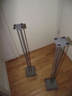 IKEA Boxenstaender Lautsprecherstaender JUTiS 90 cm hoch Silber TOP