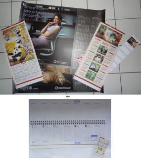 9x 2013 Kalender NEU Wandkalender/Monatskalender/Tischkalender