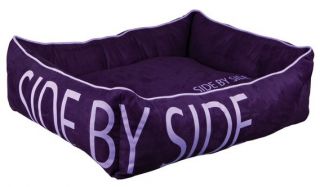 Trixie Bett Side by Side, 80 × 65 cm, lila Hundebett, Hundekissen