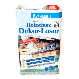 Avenarius Avenarol Holzschutz Dekorlasur Holzschutzlasur Lasur 2,5 L