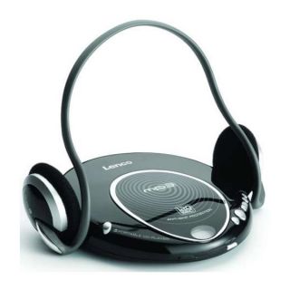 Lenco CD 215, tragbarer CD Player, ultrakompaktes Design, schwarz