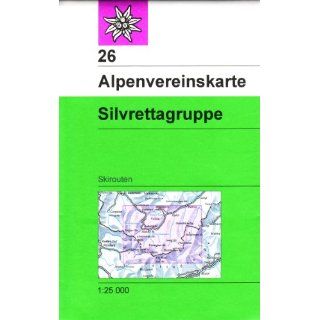 DAV Alpenvereinskarte 26 Silvrettagruppe 1  25 000 Skirouten