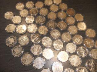 10 DM Münze   59 Stück   Silbermünzen Münzsammlung Gedenkmünzen