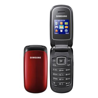 Samsung E1150i, Klapphandy 3,63 cm (1,4 Zoll), rot