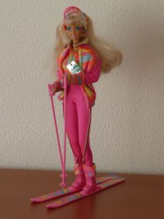 80er / 90er Jahre Ski Fun Barbie TOP Vintage