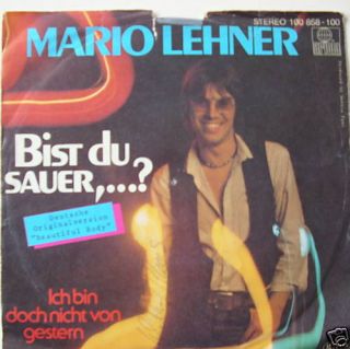 70´s COVERVERSION  MARIO LEHNER  Bist Du sauer ?