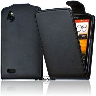 HTC Desire X Premium Flip Tasche Handytasche Flip Case Schutzhülle PU