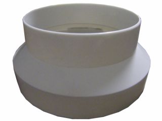 Reduktion 100   80 mm PVC weiß ,Reduzierung,Badlüfter