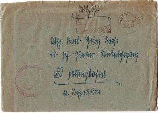 Feldpostbrief mit Tarnstempel von einem Matrosen aus Wilhelmshaven