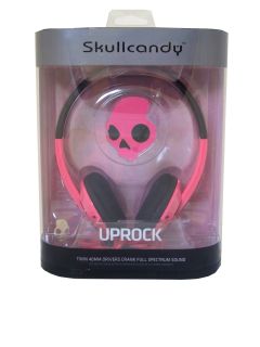 Skullcandy Uprock On Ear Headphones in Pink Black