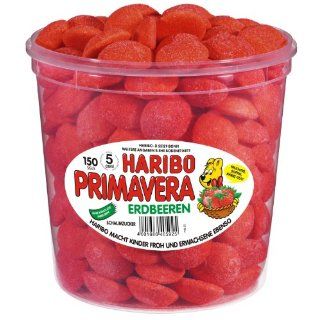 Haribo Primavera Erdbeeren, 1er Pack (1 x 1,05 kg Dose) 