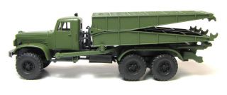 87 Fertigmodell Kraz 214 TMM Brückenlegefahrzeug