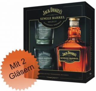 Jack Daniels Single Barrel Geschenkset+ 2 Gläser gratis