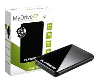 Platinum MyDrive CP schwarz 500GB USB 3.0 2,5 Zoll externe Festplatte