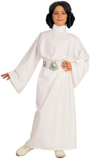 Kinder Mädchen Kostüm Star Wars Lizenziert Prinzessin Leia Outfit