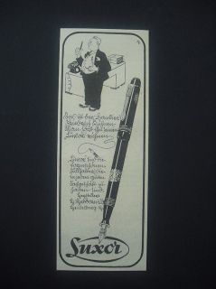 Luxor Füller Füllfederhalter Karikatur Reklame 1939