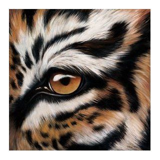 Plath, Jutta Tigerauge Tier Gemälde   Grösse 120x120   Material