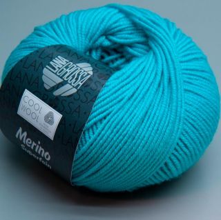 Lana Grossa Merino superfein Cool Wool 502 capri blue 50g Wolle