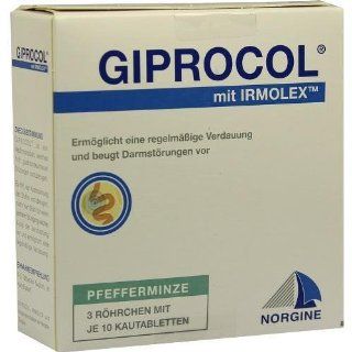 GIPROCOL Kautabletten Pfefferminz 3x10 Stück Drogerie