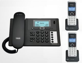 SINUS PA103 Basis Telefon mit Anrufbeantworter und 2 Mobilgeräten
