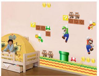 Wandbilder Super Mario Karikator Wand Tapeten klein 107*144cm